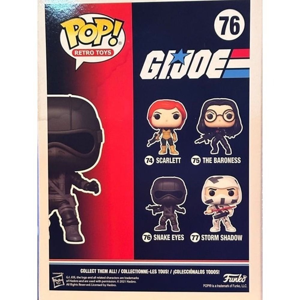 FUNKO POP! VINYL: G.I. Joe- V1 Snake Eyes #76 - Picture 10 of 10